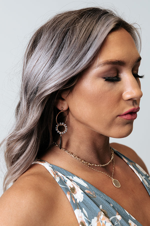 Brooklyn Brownstone Earrings In Grey Image - 1