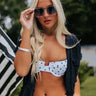 Low Profile Sunnies In Silver With Blue Lens Image - 1