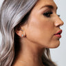 VIP Event Cubic Zirconia Stud Earrings In Gold Image - 1
