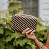 Chic Splendor Woven Clutch In Black Image - 1