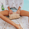 Collecting Stories Woven Clutch In Natural Image - 1