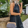 Collecting Stories Woven Clutch In Black Image - 1