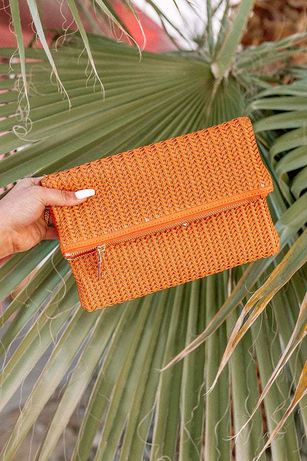 Make Amends Clutch In Tangerine