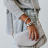 Day Tripper Faux Leather Crossbody In Grey Image - 1