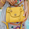 High Praise Faux Leather Purse In Yellow Image - 1