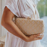 Sweet Sound Woven Clutch In Natural Image - 1