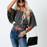 Dreams Of Soho Crop Top In Black Image - 1