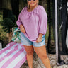 Splash Of Champagne Shift Top In Lavender Curves Image - 1