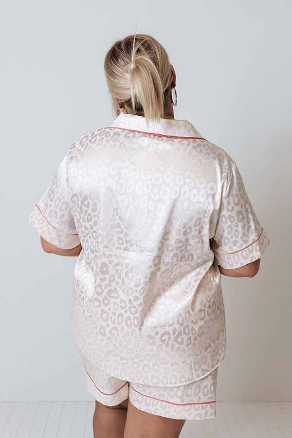 Quiet Moments Satin Top In Light Rose Quartz Curves Image - 5