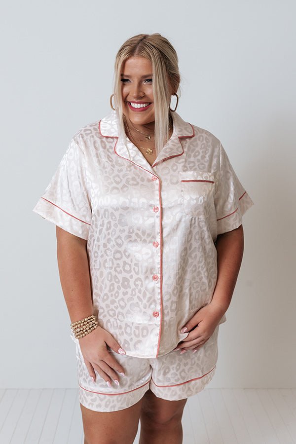 Quiet Moments Satin Top In Light Rose Quartz Curves Image - 2
