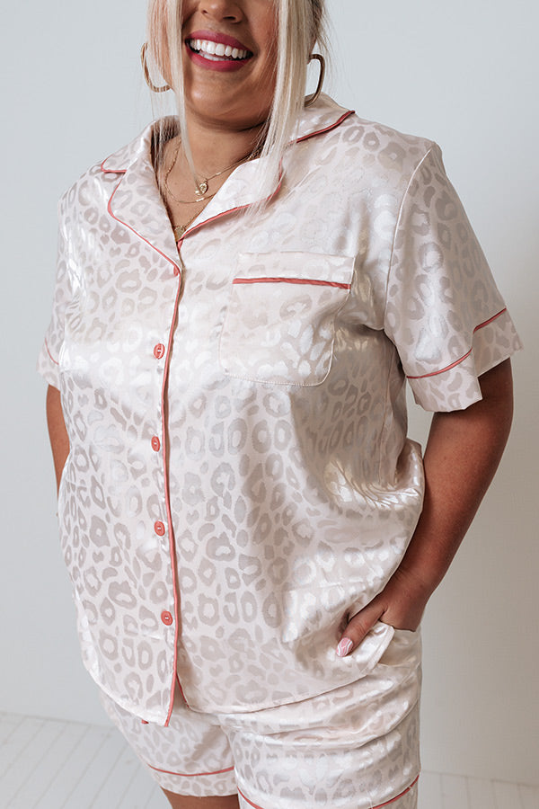 Quiet Moments Satin Top In Light Rose Quartz Curves Image - 4