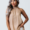 Easy As Pie Polka Dot Top In Iced Latte Image - 1