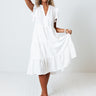 Fated For Love Midi Dress in White Image - 1