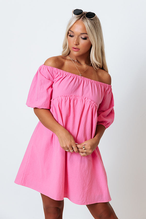 Certified Chic Babydoll Dress In Pink Image - 2