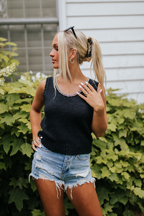 Truly Talented Knit Top In Black Image - 4