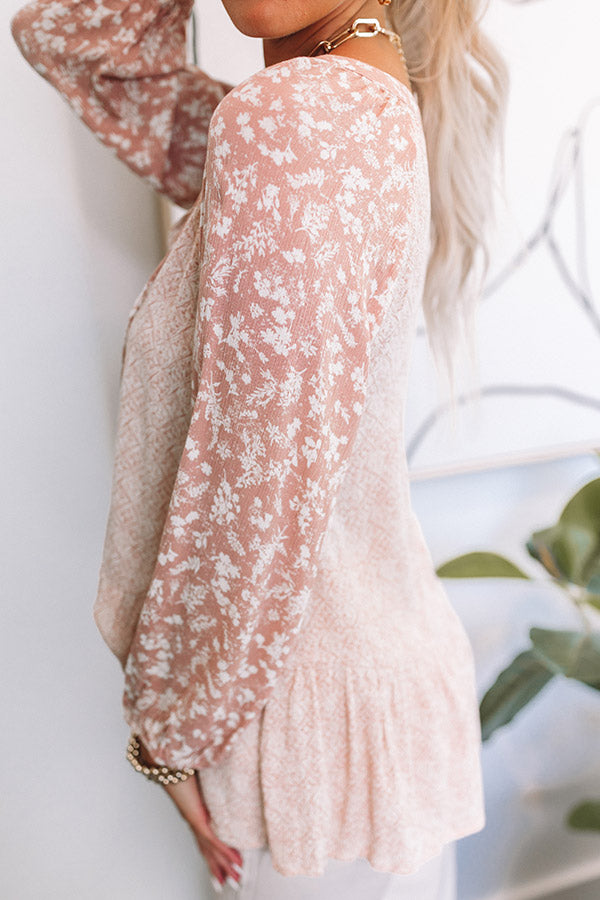 State Of Bliss Shift Top In Peach Image - 4