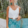 Something Extra Knit Tank In White Image - 1