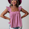 Zen Days Gingham Top Image - 1