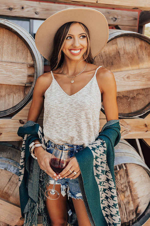 Something Extra Knit Tank In Warm Taupe Image - 1
