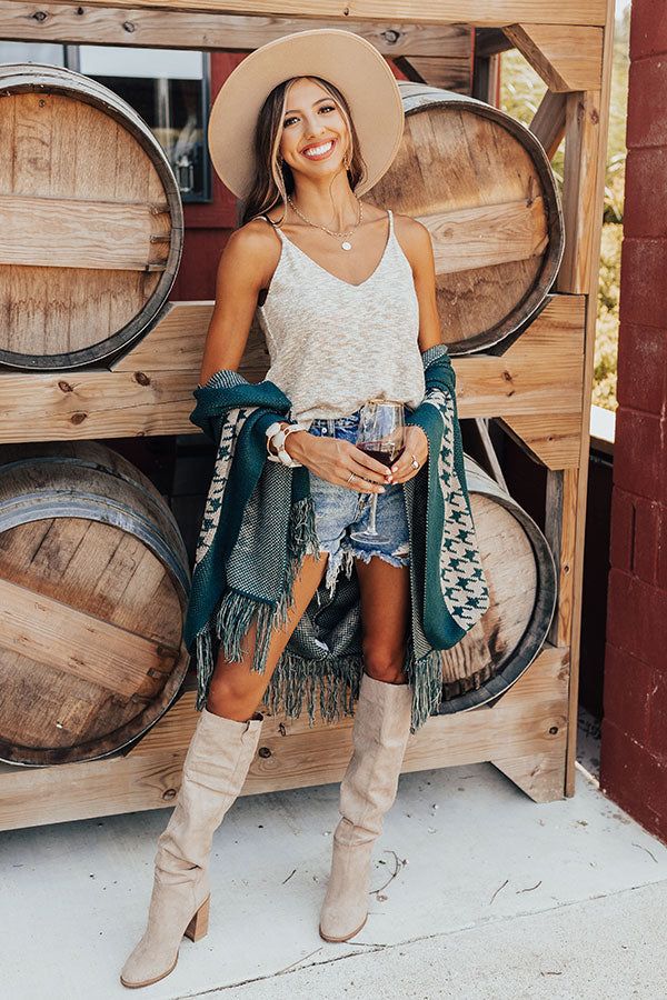 Something Extra Knit Tank In Warm Taupe Image - 2