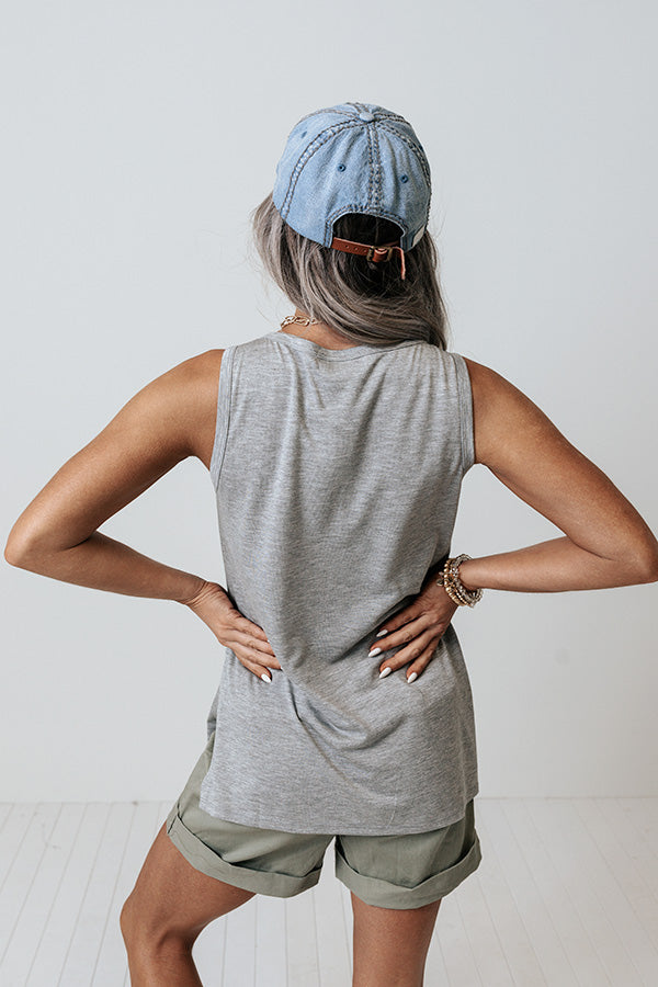 Encouragement Shift Top In Grey Image - 5