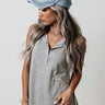 Encouragement Shift Top In Grey Image - 1