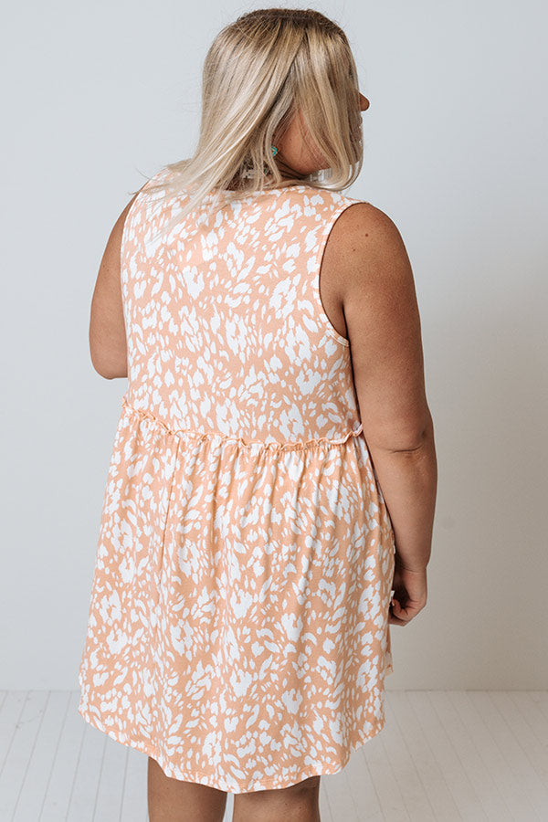 Sweet Source Leopard Shift Dress In Orange Curves Image - 3