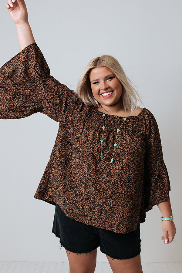 Addicted To Love Leopard Top  Curves Image - 4
