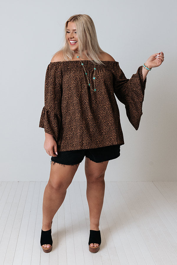 Addicted To Love Leopard Top  Curves Image - 1