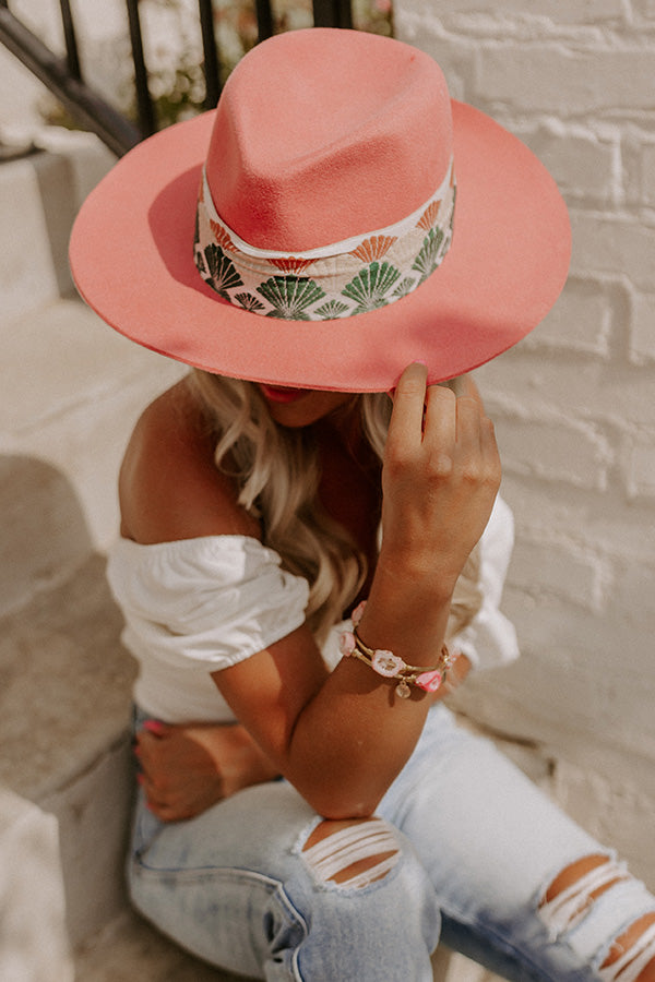 Forgotten Love Wool Fedora In Blush Image - 3