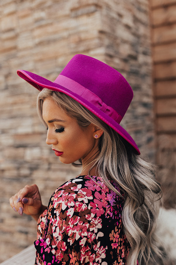 Berkshires Brunch Wool Fedora In Orchid Image - 1