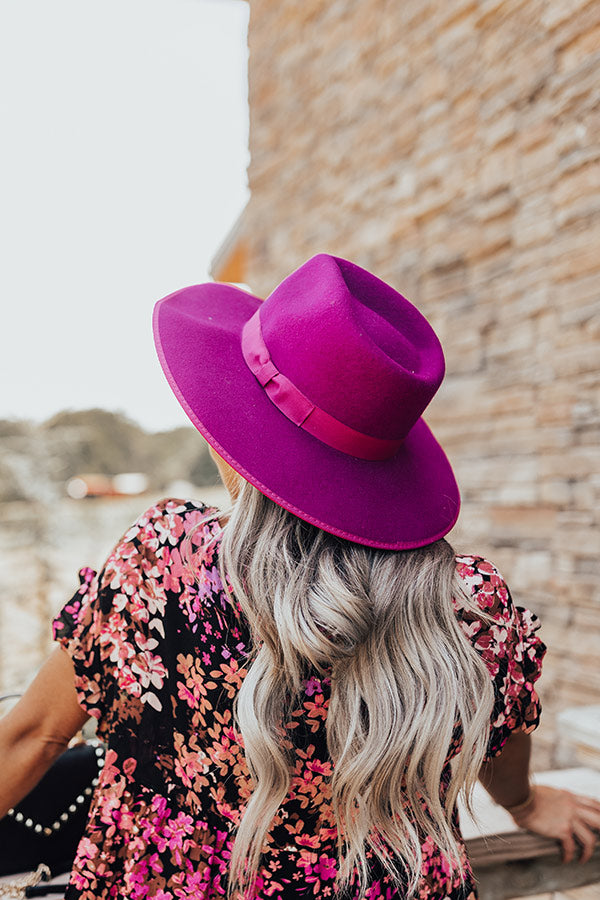 Berkshires Brunch Wool Fedora In Orchid Image - 5