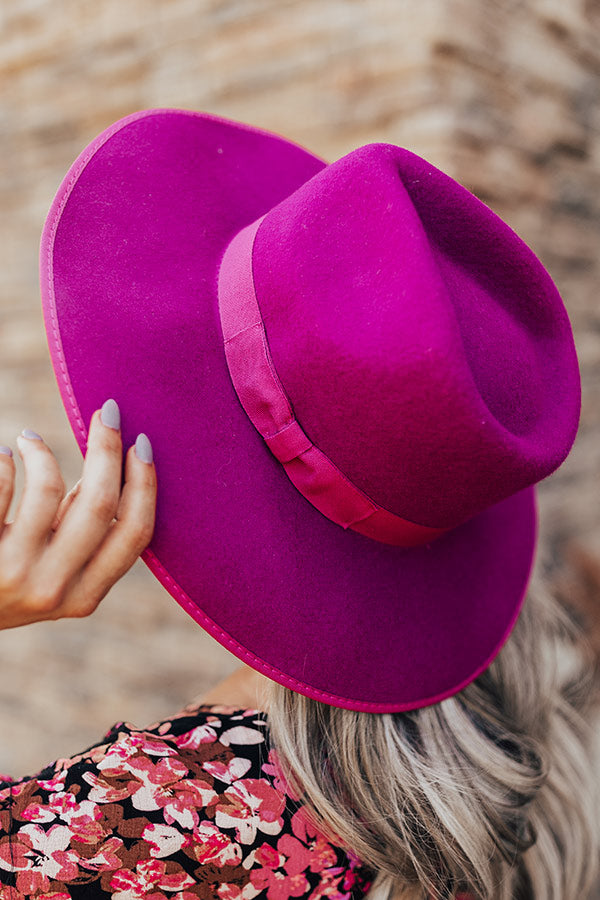 Berkshires Brunch Wool Fedora In Orchid Image - 2