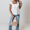 Editorial Moment Shift Top In White Image - 1