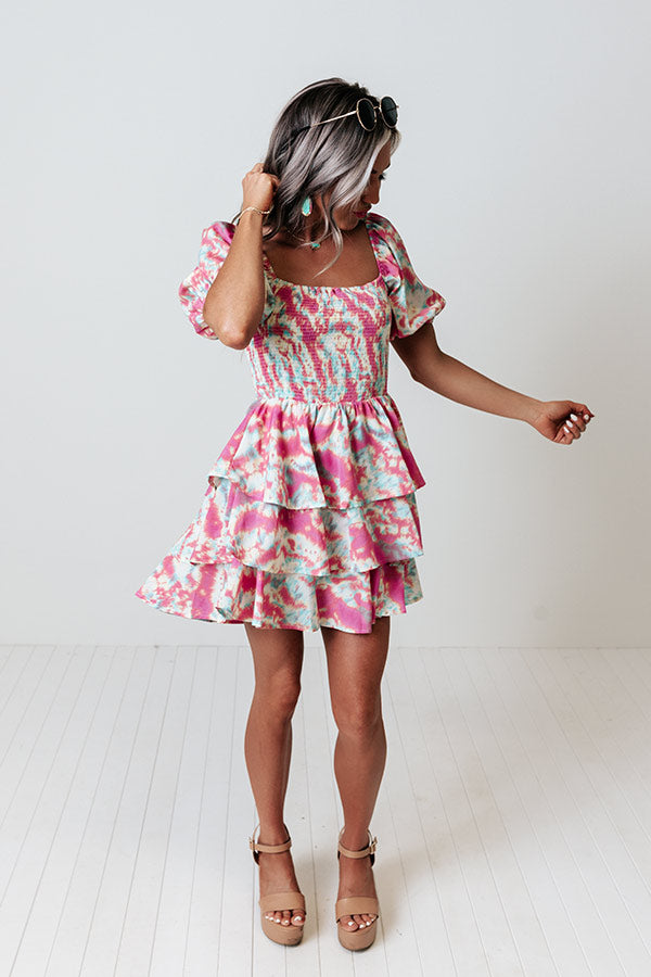 Divine Destiny Tiered Romper In Pink Image - 2