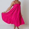Chic Efforts Midi Dress In Hot Pink Image - 1