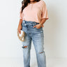 Imagine The Best Shift Top In Light Peach Curves Image - 1