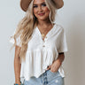 Hit The Spot Shift Top In White Image - 1