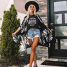 Summer Masquerade Tie Dye Overlay In Black Image - 1