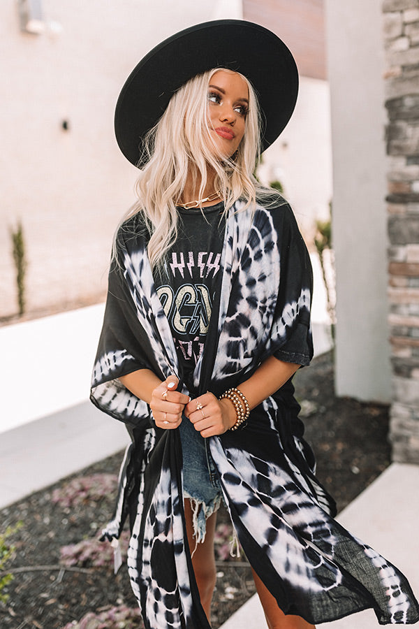 Summer Masquerade Tie Dye Overlay In Black Image - 2