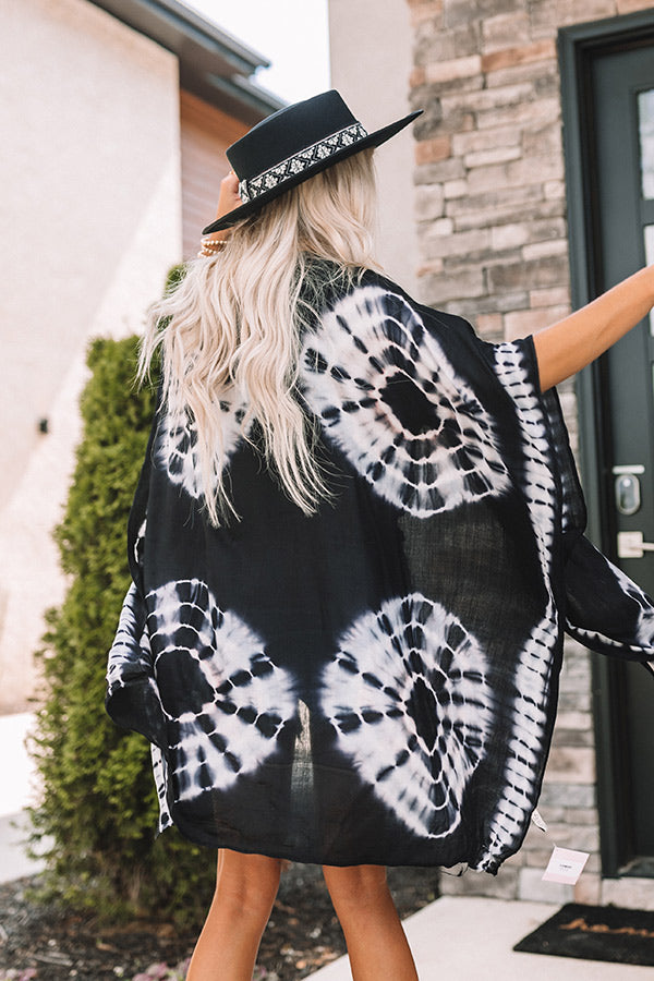 Summer Masquerade Tie Dye Overlay In Black Image - 4