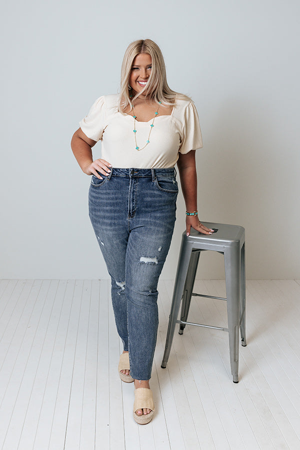 Risen The Bodega High Waist Distressed Jean Curves Image - 1