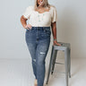 Risen The Bodega High Waist Distressed Jean Curves Image - 1