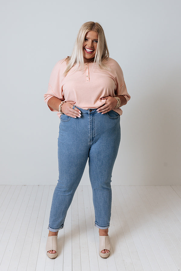 Risen The Jozie High Waist Skinny In Light Wash Curves Image - 2