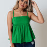 Lovely Story Babydoll Tank In Kelly Green Image - 1