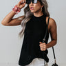 Deja Vu Knit Tank In Black Image - 1