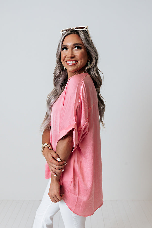 Honey Sweet Shift Top In Pink Image - 4