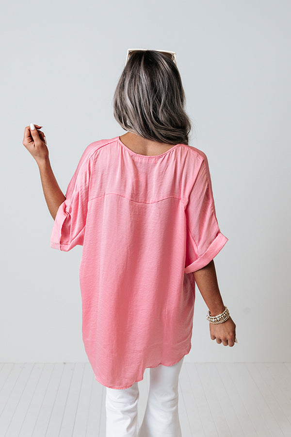 Honey Sweet Shift Top In Pink Image - 5