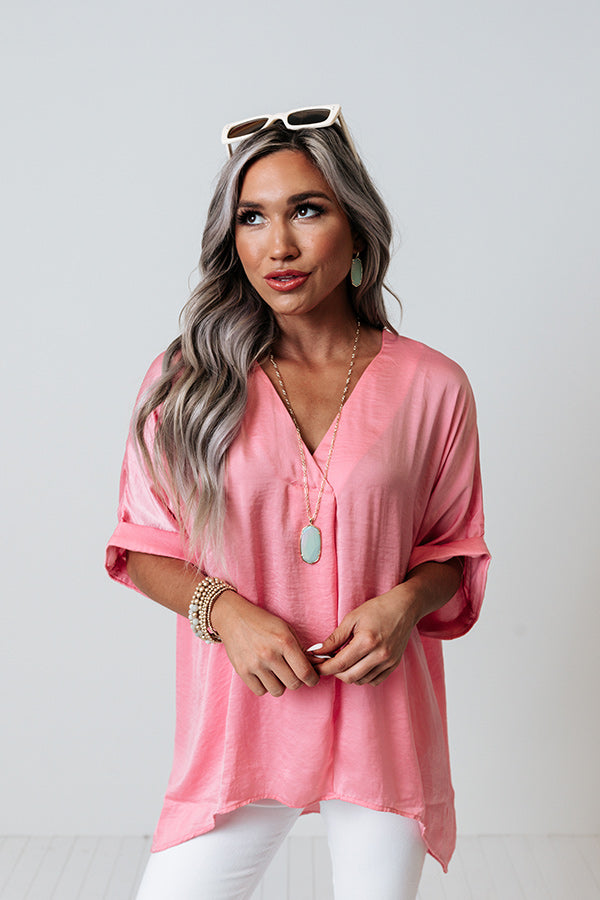 Honey Sweet Shift Top In Pink Image - 3