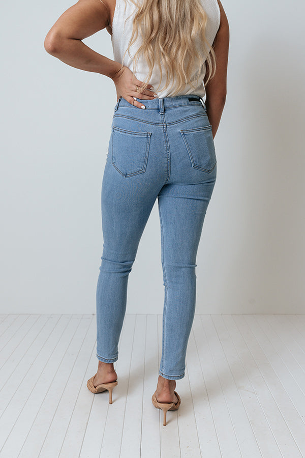 Risen The Jozie High Waist Skinny In Light Wash Image - 5